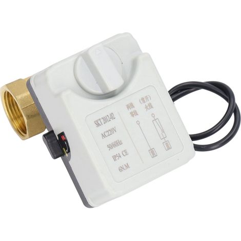 Motorisiertes Kugelventil, elektrisch, 2-Wege, normalerweise offen, manuell/automatisch, integriert, DN25, AC220V (1/5)