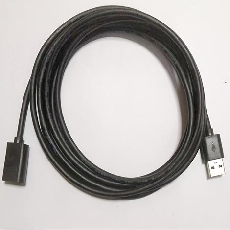 Câble d'extension USB 3.0 – Transfert de données haute vitesse pour téléphones, clés USB, souris, charge de clavier, 196,85 pouces (16,4 pieds), Noir (1/5)