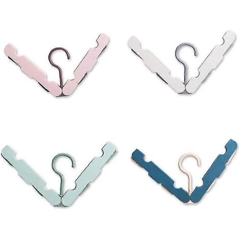 Cintres de voyage pliables, 4 brosses de voyage portables pliables, cintres pliables pour sécher les vêtements (1/5)