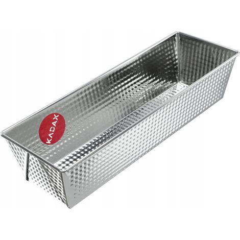 KADAX Backform, Kastenform, Kuchenform, 35 x 12 cm, Silber (1/5)