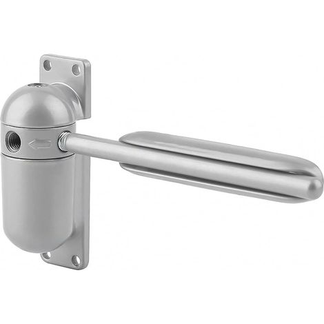 Cierrapuertas de seguridad gris con resorte para uso residencial, resorte ajustable, bisagra de puerta automática, cierre automático.