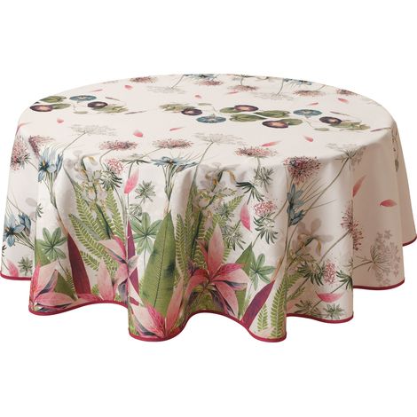 Nappe Anti-taches Ipomée - Ronde 160 cm (1/3)