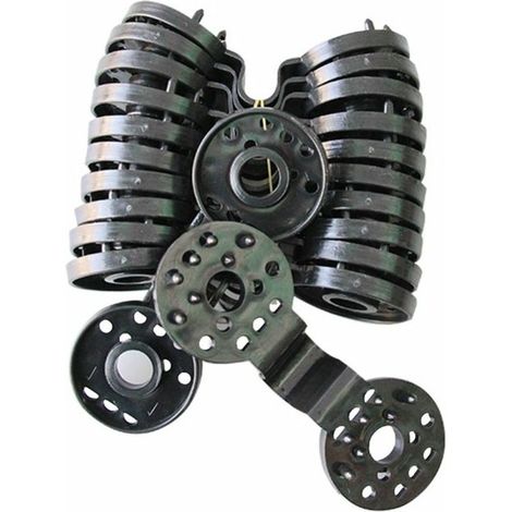 Lot de 20 Clip de Fixation pour Brise Vue, Clip Spécial avec œillet en Plastique, Clips de Fixation Traités Anti-UV pour Brise Vue, Filet, Clôture, d'ombrage,Lilaris (1/5)