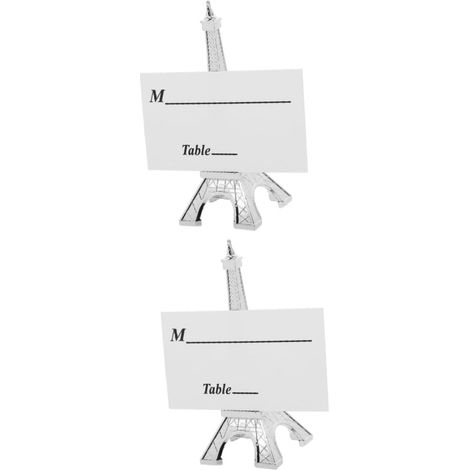 Lot De 2 Supports Photo Pour Tables Porte-cartes De Mariage Et Pinces Mémo Pour Événements (1/3)