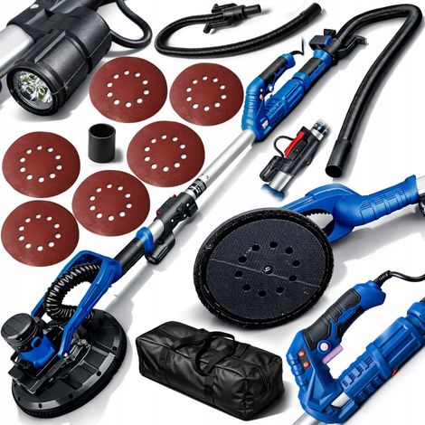Ponceuse Giraffe pour plâtre, gypse, enduit lisse, LED 2100 W, sans poussière, 225 mm (1/5)