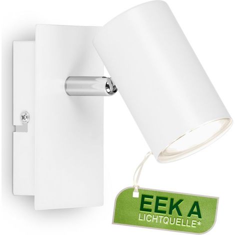 Briloner Isil A Applique LED per interni, CEE A sorgente luminosa, orientabile, inclinabile, bianco, 12 x 8 x 12,3 cm (1/5)