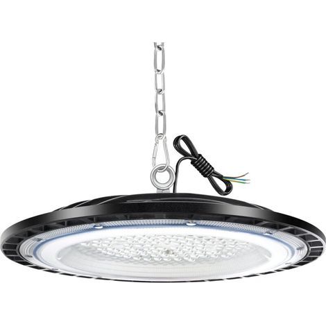 LED High Bay lumière 100W, Projecteur LED Intérieur, Blanc Froid IP65 Étanche Eclairage Atelier, Led Industriel pour Garage/Usine/Atelier/Parkings (1/4)