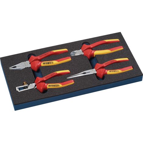 Module d'outils 4 pièces 1/3 module jeu de pinces VDE TECWERK (1/2)