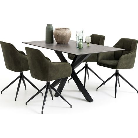 Conjunto de mesas y sillas para comedor Norsica 503 , 76x100x200cm, Diámetro: 0, Número de asientos: 4, Estilo: Moderno