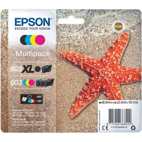 Cartucho de Tinta Epson Multipack 603xl 4 Colores