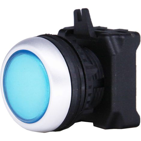 Tête de bouton-poussoir RS PRO Bleu, Retour par ressort, Ø découpe 22mm ( Prix pour 1 )