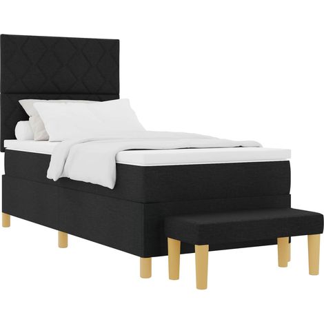 Maison Exclusive - Boxspringbett mit Kissen Schwarz 200 x 100 cm