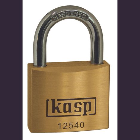 Kasp K12525A3 Vorhängeschloss 25 mm gleichschließend Goldgelb Schlüsselschloss