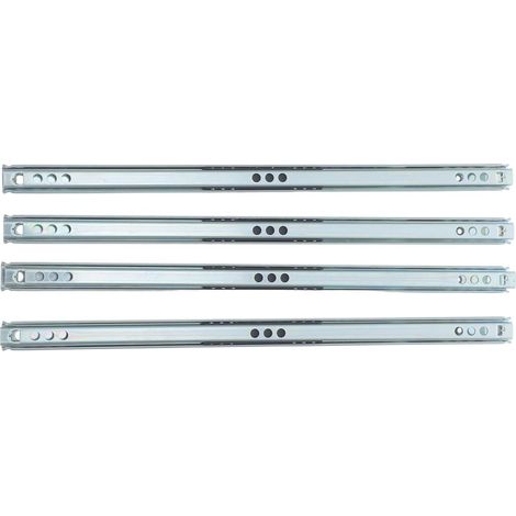 Lot de 4 glissières à billes latérales pour tiroir, 31 cm (12,2 (1/5)