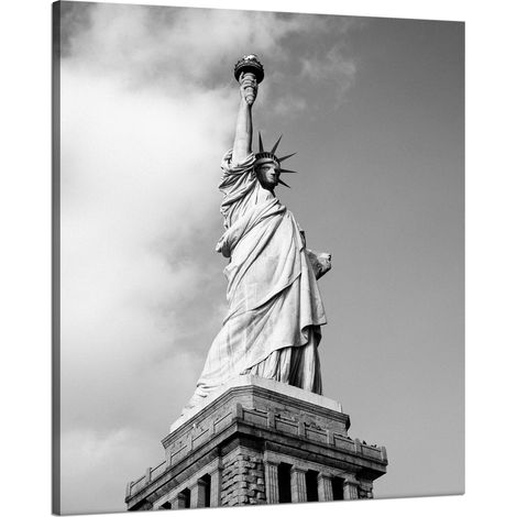 Cuadro sobre lienzo: Arquitectura, Estatua de la Libertad, 80x100 cm