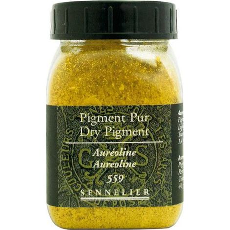 Pigment en poudre - Sennelier - Auréoline - Pot de 200 ml (1/2)