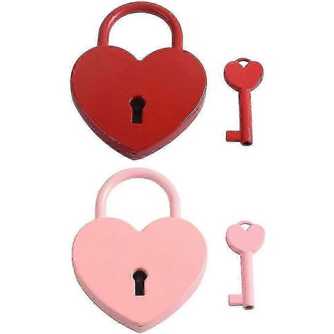Un ensemble de deux cadenas d'amour peut être utilisé dans les valises, les sacs de voyage, les casiers de salle de sport, etc. (1/5)