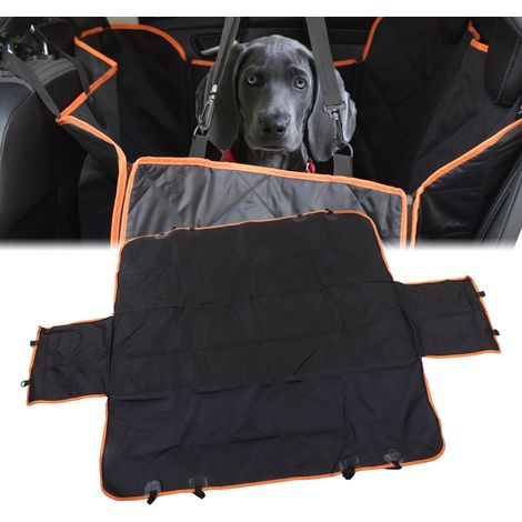Einfaches, gestepptes Bett/Schutz aus Oxford-Gewebe für Haustiere, vorgesehen für Hunde, die auf dem Rücksitz eines Autos transportiert werden. (1/5)