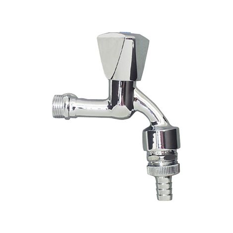 rubinetto in ottone cromato con manopola 1/2"