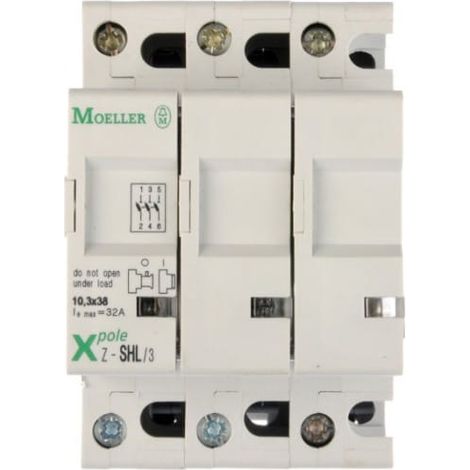 Interruptor fusible cilíndrico 3P 10x38mm Z-SHL/3 263886