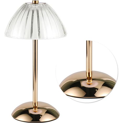 Cocoarm Lampe Champignon, de Table LED en Fer et PMMA avec (1/5)