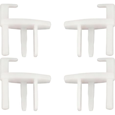 Embout de Store Camping-Car pièce de Rechange pour Cassette Rollo 2000 Clips d'extrémité de fenêtre de Caravane Plastique résistant Blanc Accessoires de réparation, 4 pièces (1/5)