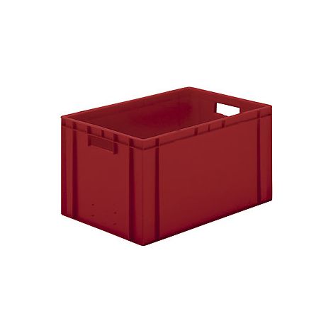 Contenedor de transporte apilable LA-KA-PE L600xW400xH320mm - TK600/320-0 ROJO