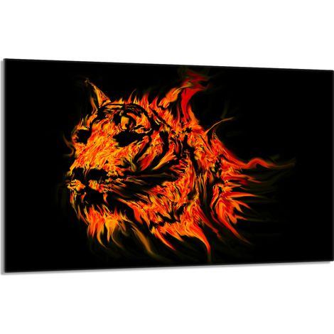 Glasschutzplatte für den Herd 80x52 Tiger (1/5)