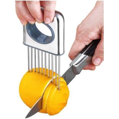 Lemon Slicer Fruit Splitter Onion Cut Stainless Steel Ultra-thin Household Vegetable Cutter Auxiliary Tools Accessory (1/5)