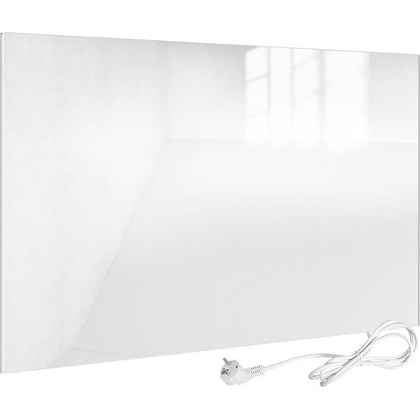 VIESTA® Calefactor Infrarrojo de Cristal 450 W – Panel de Calefacción Eficiente con Tecnología Carbon Crystal y Interruptor de Encendido/Apagado – Radiador de Pared Plano de Cristal de Seguridad (1/5)