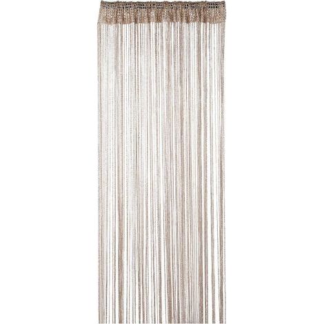 90cm x 200cm ChampagneCorde Rideaux Paillette Frange Panneau Fly Écran Pièce Diviseur Gland Rideau pour Portes, Porte,Windows,Maison Décoration, Événement Décoration (1/5)