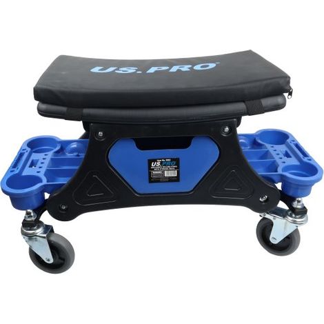 US PRO ROLLING STOOL & TOOL TRAY MECHANICS CREEPER GARAGE CRAWLER SEAT 5063