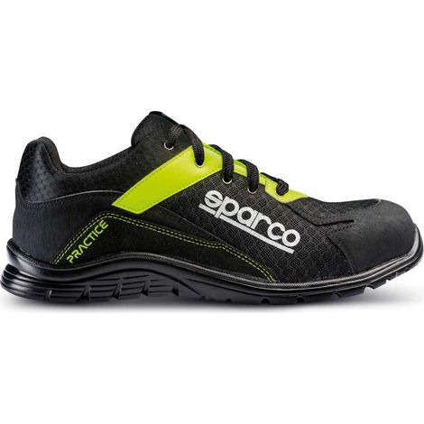 Sparco 07517NRGF Sicherheitsschuh Practice Jos ESD S1P SRC Schwarz/Gelb 46