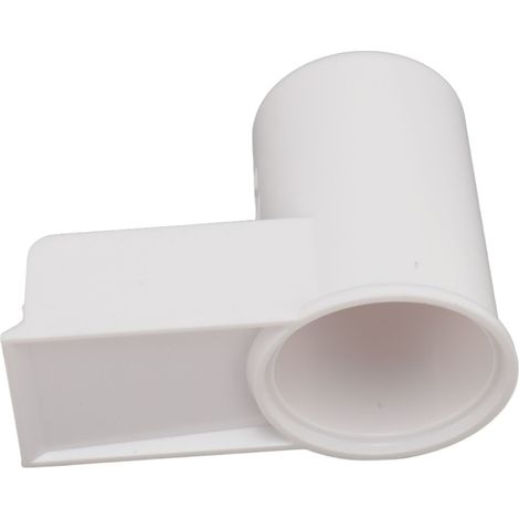 Couvre-évacuation lave-vaisselle Toivize ABS blanc avec rampe anti-débordement 9,3x4x5cm universel (1/5)