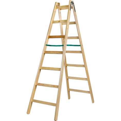 ESCALERA DE MADERA ESTÁNDAR BRAKET 2X7 PELDAÑOS 211CM - BR-01-2700 (1/5)