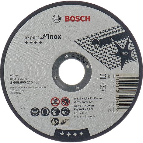 Disco Bosch MET.125mm x 1.6mm x 22mm expert PER inox