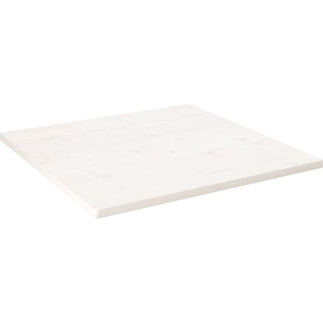 Tablero de mesa cuadrado madera maciza pino blanco 70x70x2,5 cm vidaXL (1/7)