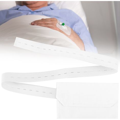 Ceinture de Soutien pour Cathéter Péritonéal avec Fermeture Réglable - Protection Confortable du Tube de Dialyse (Blanc) (1/5)