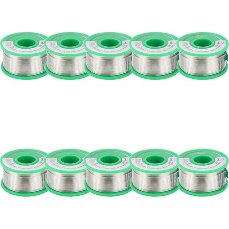 10Pcs Fil d'étain bas point de fusion 100g 1,2mm pour fer à souder, accessoires de soudure isolants (1/5)