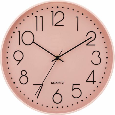 royaluxe - Horloge murale sans tic-tac, horloge murale ronde de 30 cm, horloge murale à quartz moderne, grande horloge murale décorative, horloge murale pour enfants, horloge murale de cuisine, adapté