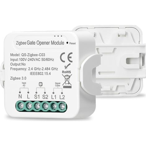 Tuya ZigBee ouvre-porte Intelligent contrôleur de porte de Garage téléphone portable contrôle à distance par application Compatible avec Alexa Home pour la voix (1/5)
