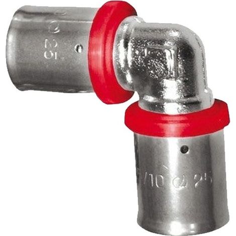 Coude pour tube multicouche 20 mm, à utiliser avec machine à sertir, gris (1/5)