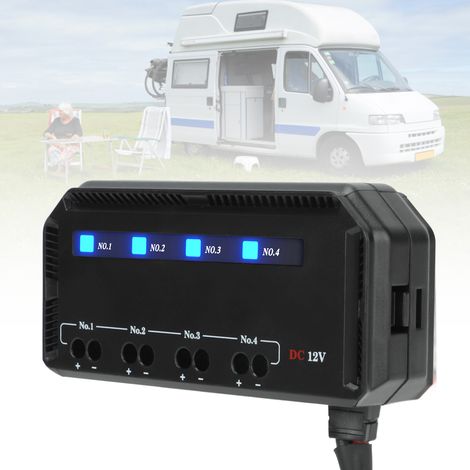 12V Sicherungs- und Relaiskasten, 4-fach Schnellanschluss-Sicherungskasten geeignet für Autos, LKWs, Wohnmobile und Motorräder. (1/5)