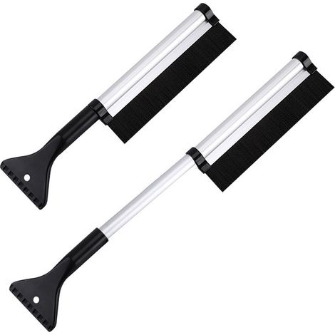 Outil de déneigement-outil de déneigement brosse à neige multifonctionnelle rétractable 65 cm-2 pièces