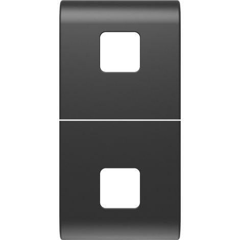 TOUCHE INTER. AXIAL 2 LENTILLES 1P NOIR GEWISS GW12553S