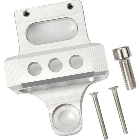 Montagehalterungssatz für 3-polige Magnetventile für Booster-Controller, AEM, silberfarbene CNC-gefräste Aluminiumlegierung.