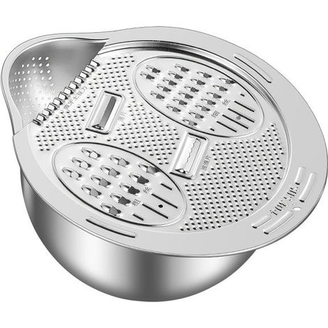 Passoire premium en acier inoxydable 304, bassin qualité alimentaire pour laver riz et légumes (1/5)