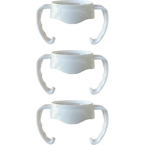 Lot de 3 poignées porte-bouteille ergonomiques bleues en PP sans BPA, prise en main confortable pour bouteilles (1/5)