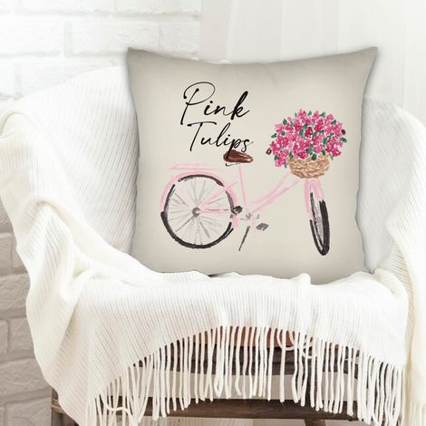 Housse de coussin carrée standard 45x45cm élégant pour couples petit ami petite amie