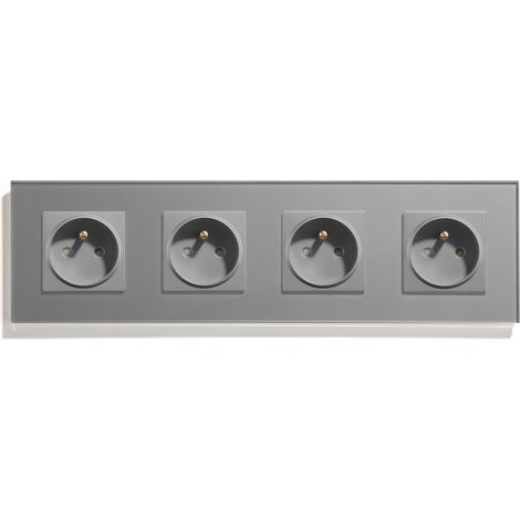 VIERFACHE GLASFASSUNG 299 mm – GRAUE FARBE (1/3)